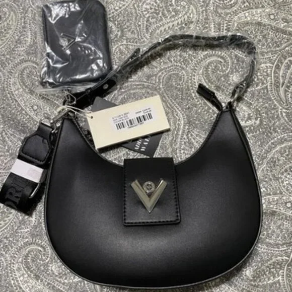 Valentino Orlandi Vegan Crescent Crossbody Bag - Picture 2 of 5